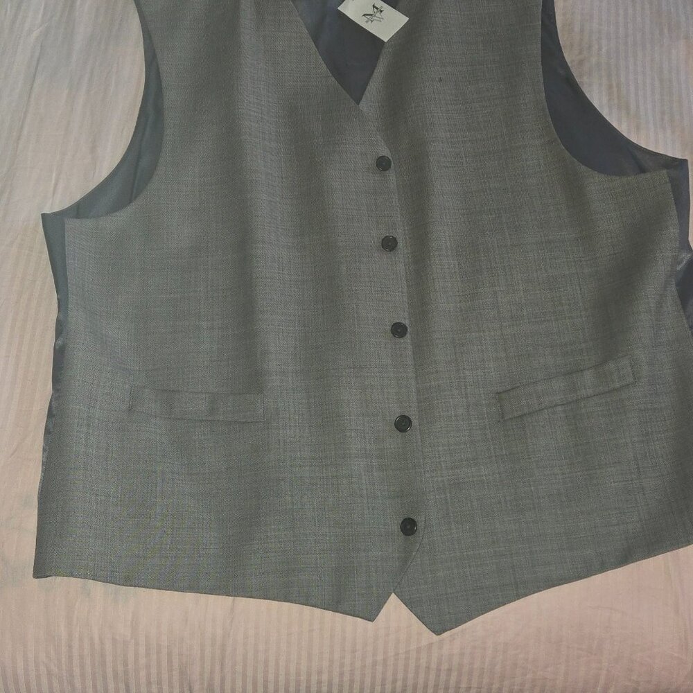 Grey Wool Vest